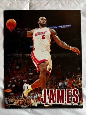 2013 LeBron James Miami Heat #6 Portfolio Folder NBA Basketball